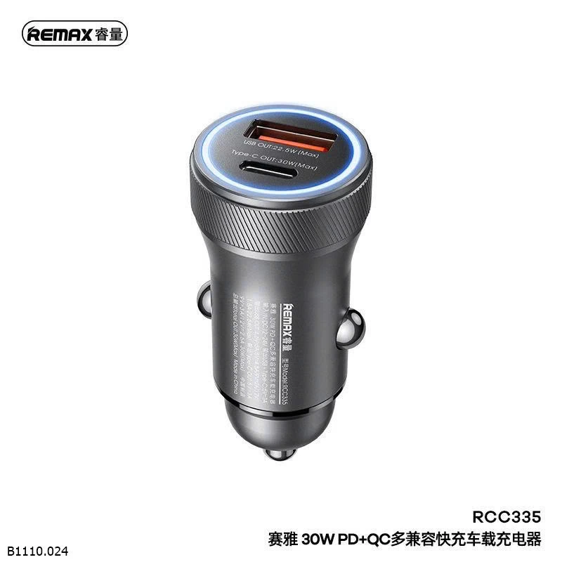 TẨU SẠC OTO REMAX RCC335  Giá sỉ 94k