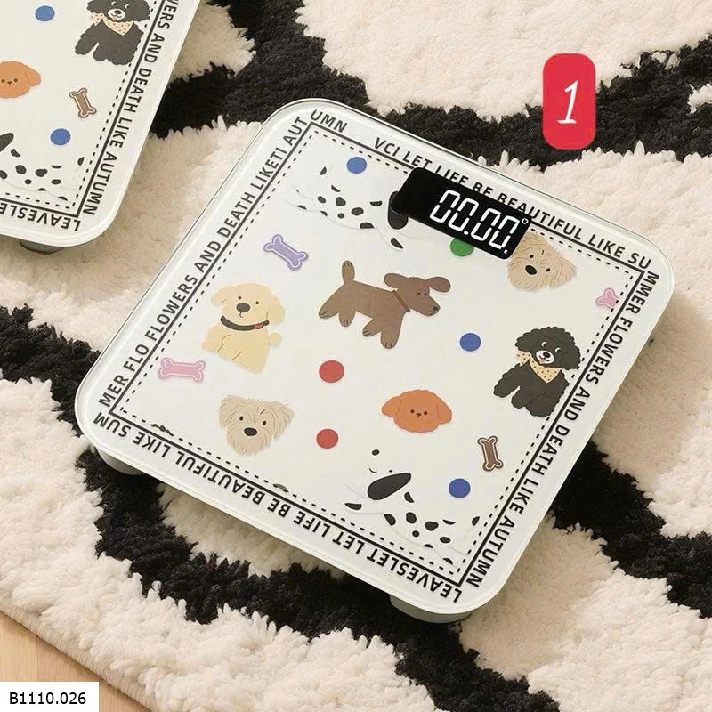 CÂN ĐIỆN TỬ HOẠ TIẾT   Giá sỉ 125k