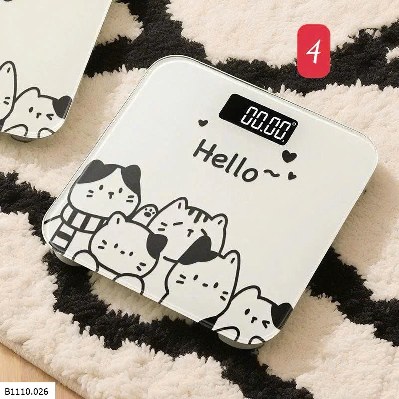 CÂN ĐIỆN TỬ HOẠ TIẾT   Giá sỉ 125k