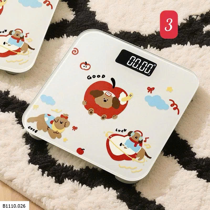 CÂN ĐIỆN TỬ HOẠ TIẾT   Giá sỉ 125k