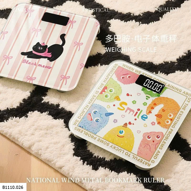 CÂN ĐIỆN TỬ HOẠ TIẾT   Giá sỉ 125k