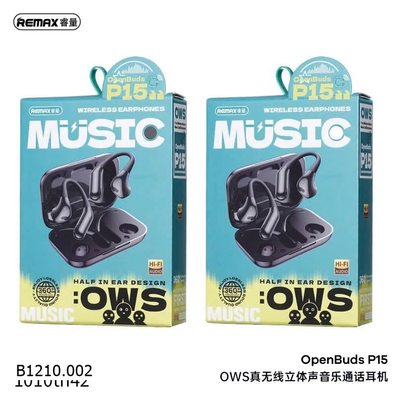 TAI NGHE KHÔNG DÂY REMAX OPENBUDS P15   Giá sỉ 225k
