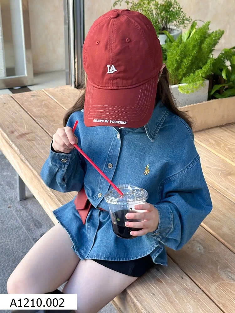 ÁO SƠ MI JEAN AMBB   Giá sỉ 90-150: 175k      160: 190k      170: 205k
