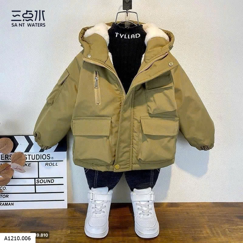 Áo phao lót lông bé trai siêu ấm   Giá sỉ 180k