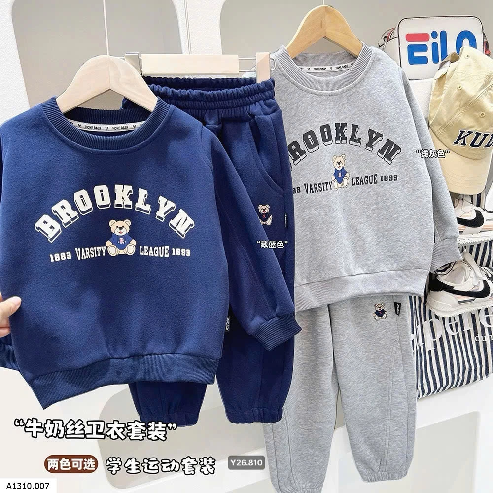 BỘ NỈ BÉ TRAI HÃNG KACADY   Giá sỉ 175k