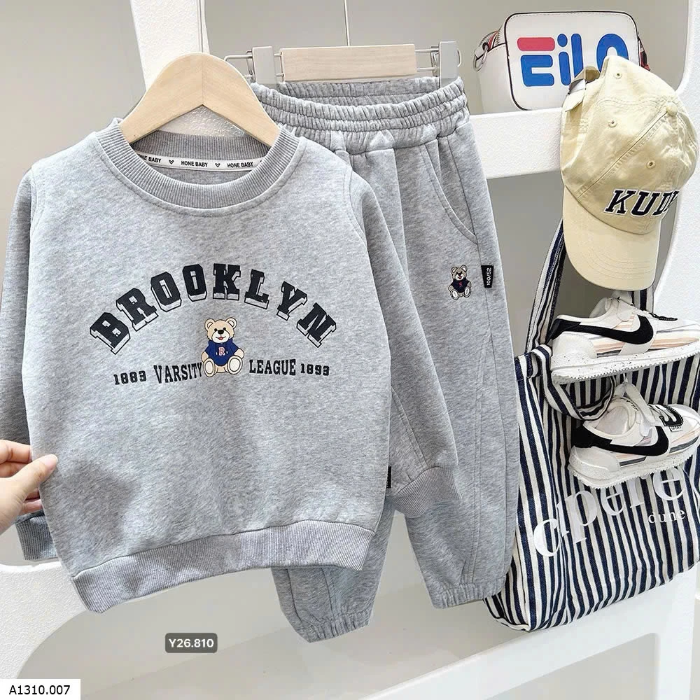 BỘ NỈ BÉ TRAI HÃNG KACADY   Giá sỉ 175k