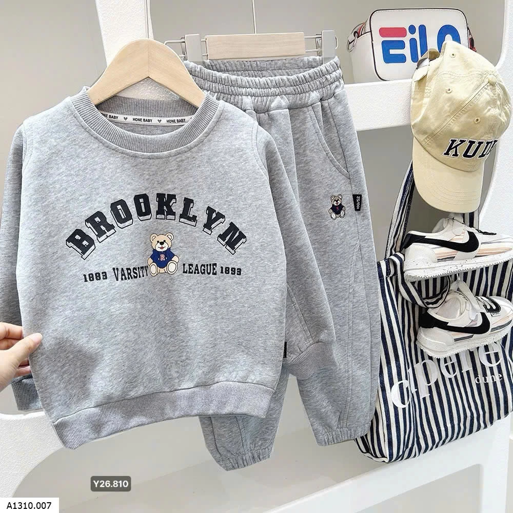 BỘ NỈ BÉ TRAI HÃNG KACADY   Giá sỉ 175k