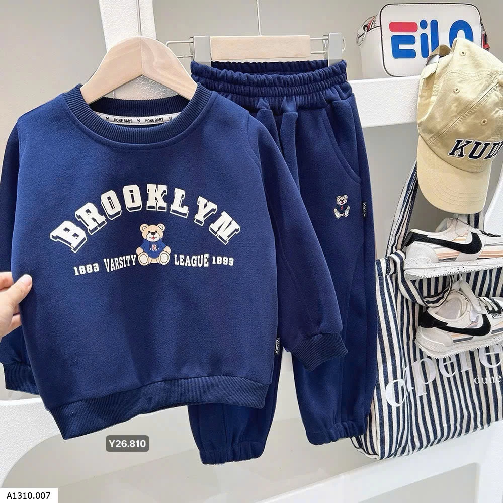 BỘ NỈ BÉ TRAI HÃNG KACADY   Giá sỉ 175k