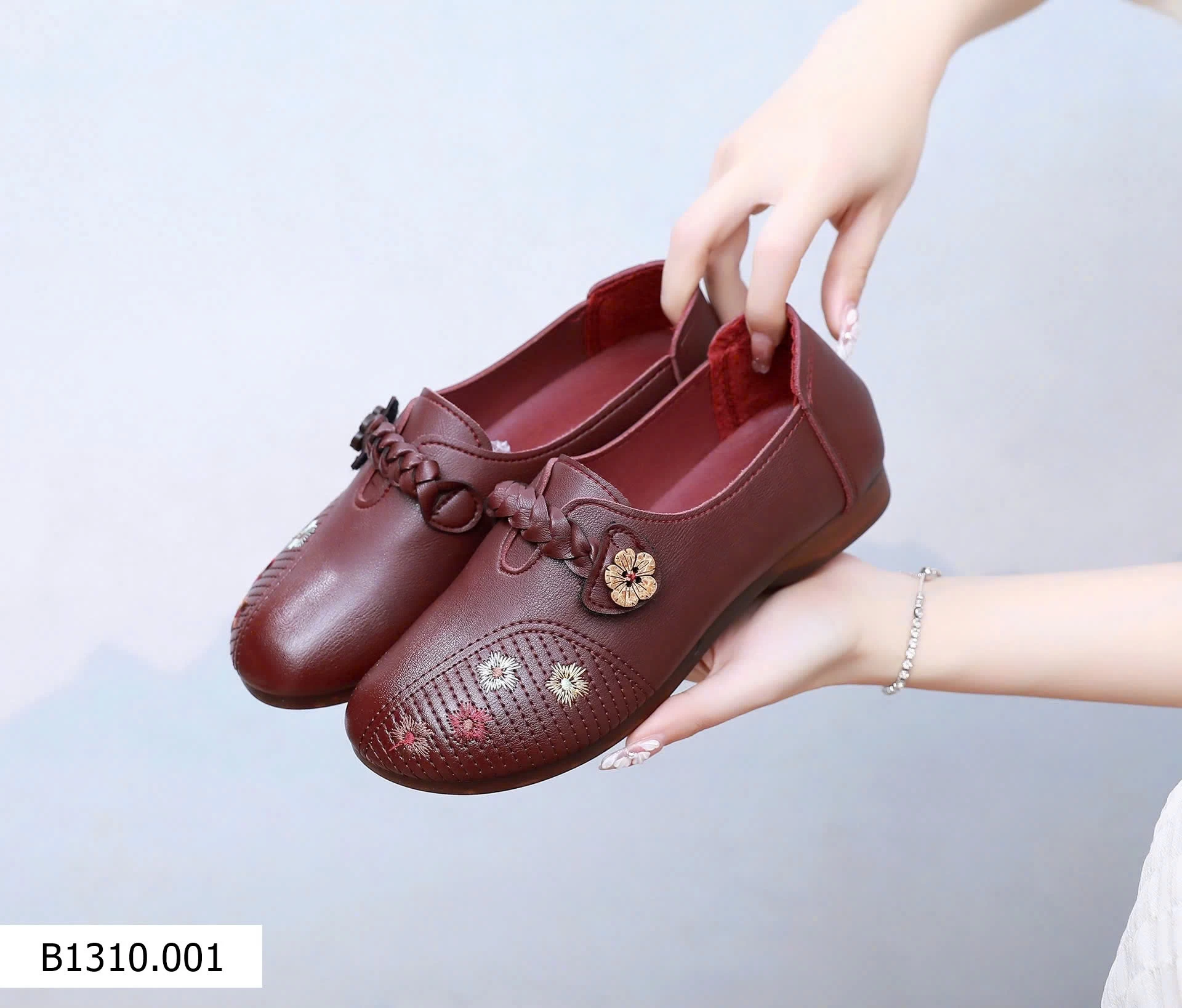 GIÀY LƯỜI NỮ HOA LỖ THOÁNG KHÍ   Giá sỉ 165K