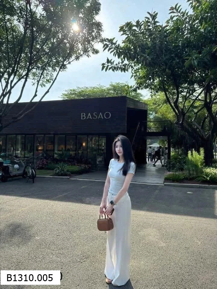 Quần suông cotton dây rút eo nhà Mosequeen  Giá sỉ 135k