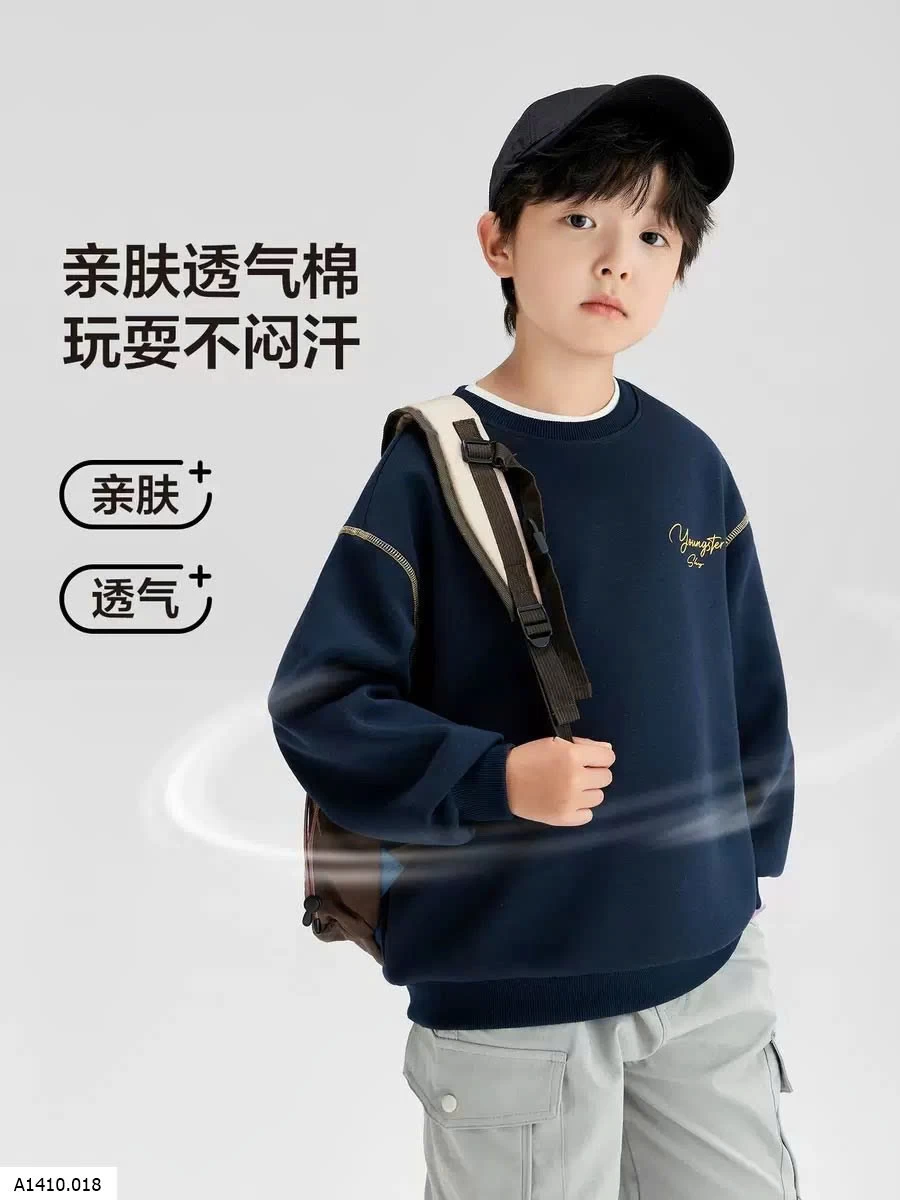 ÁO NỈ BÉ TRAI ANNI   Giá sỉ 90-130  79k 140-170 93k