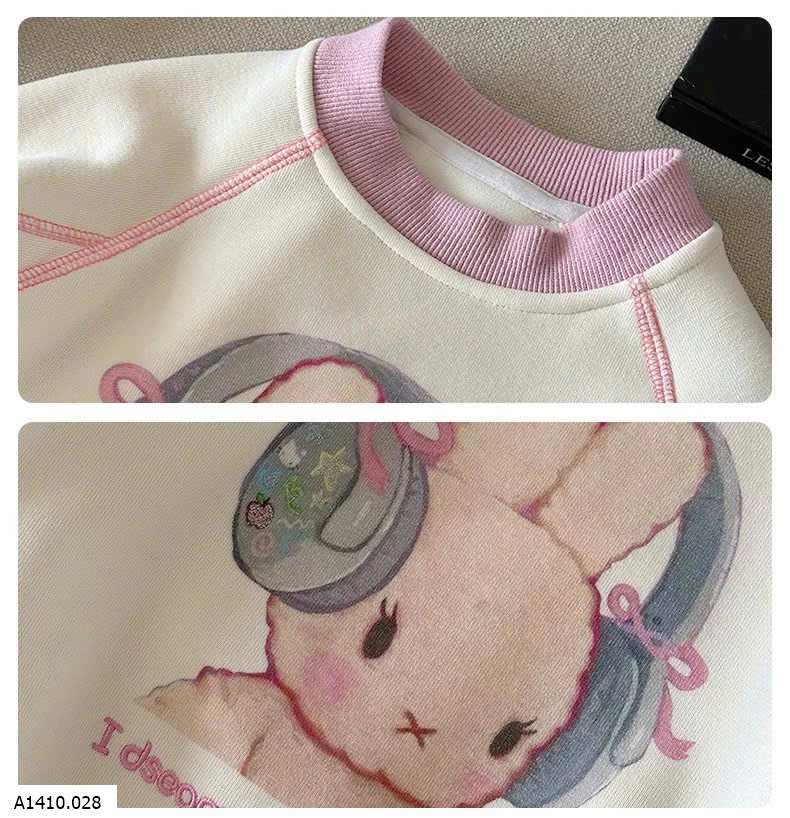 ÁO NỈ HOẠT HÌNH BG   Giá sỉ sz 90-150: 145k  sz 160: 153k 
