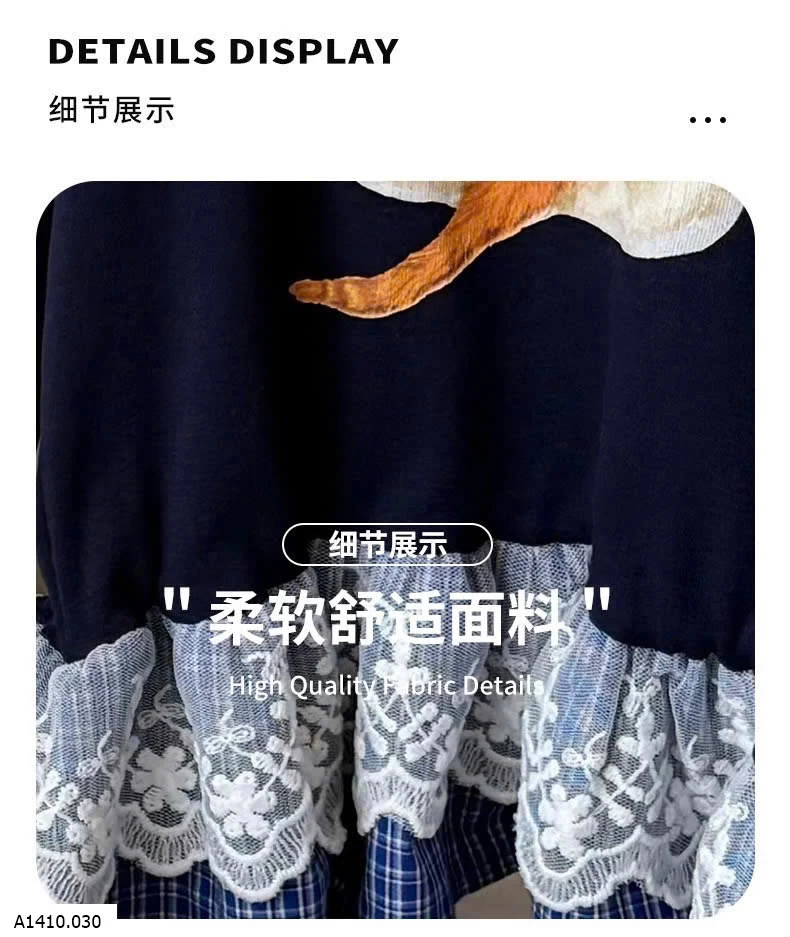 ÁO THUN PHỐI VIỀN REN   Giá sỉ 135k