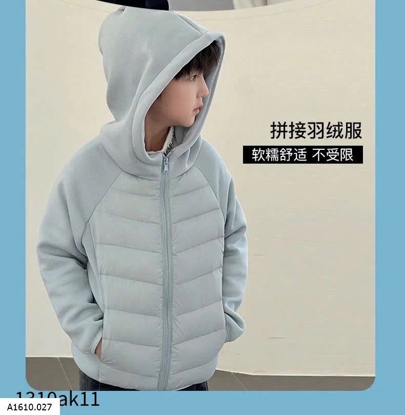 ÁO KHOÁC KÈM MŨ CHO BÉ NHÀ PP ELEPHANT  Giá sỉ 185k