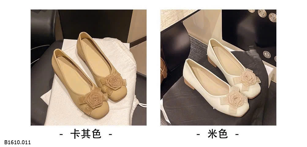 GIÀY BÚP BÊ ĐÍNH HOA GÓT THẤP   Giá sỉ 135k