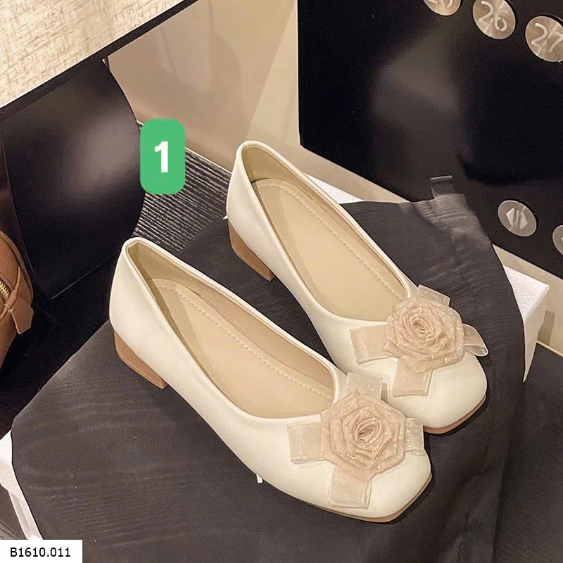 GIÀY BÚP BÊ ĐÍNH HOA GÓT THẤP   Giá sỉ 135k