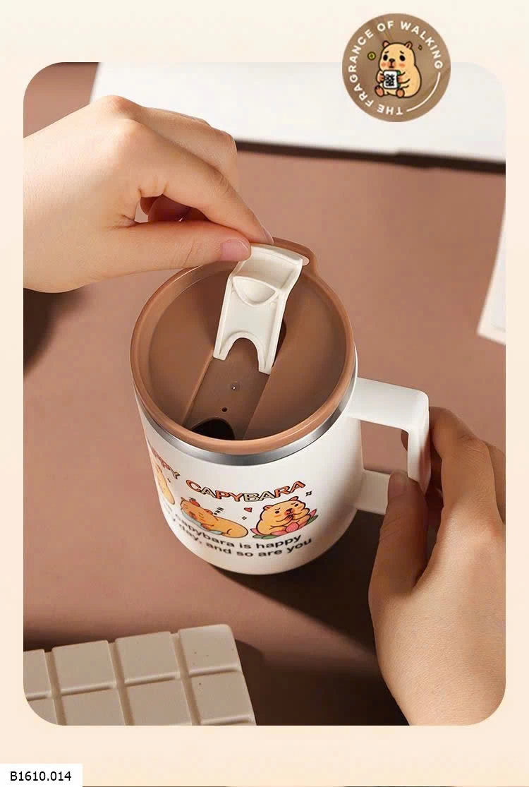 CỐC PHA CAFE HỌA TIẾT CAPYBARA   Giá sỉ 65k