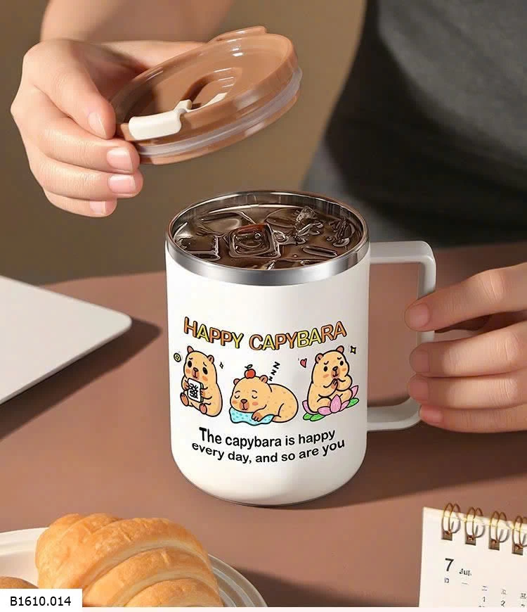 CỐC PHA CAFE HỌA TIẾT CAPYBARA   Giá sỉ 65k