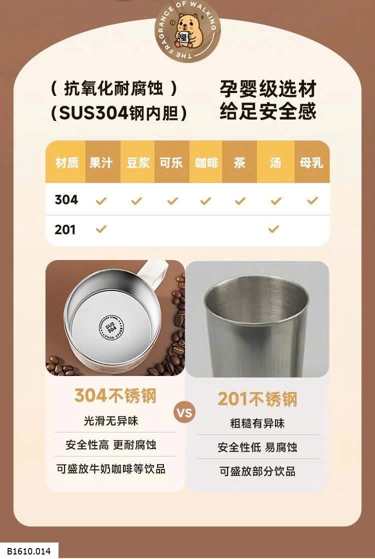 CỐC PHA CAFE HỌA TIẾT CAPYBARA   Giá sỉ 65k