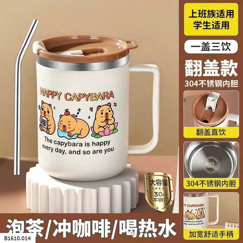 CỐC PHA CAFE HỌA TIẾT CAPYBARA   Giá sỉ 65k