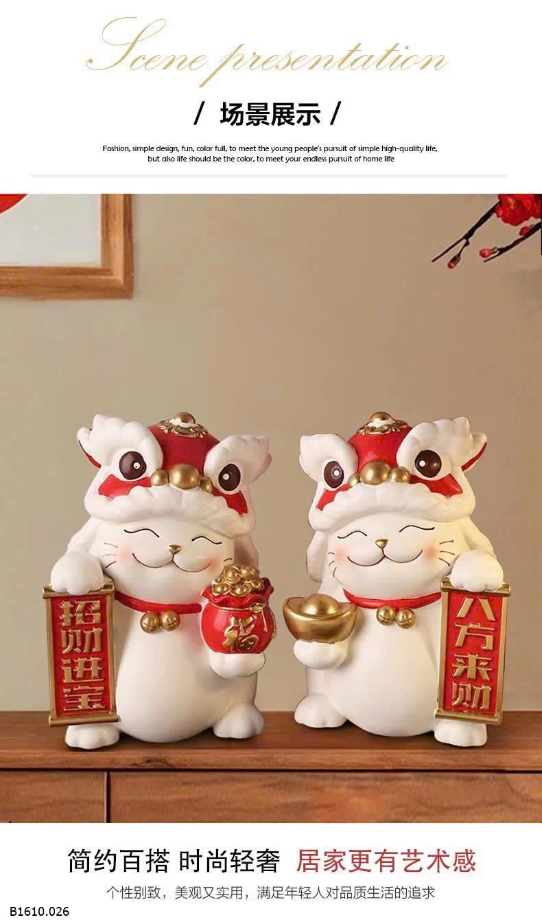 Mèo thần tài   Giá sỉ 272k/cặp