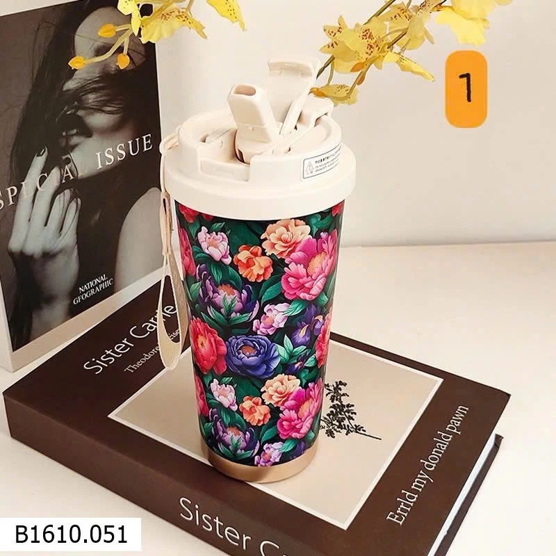 BÌNH GIỮ NHIỆT HOA VINTAGE   Giá sỉ 125k