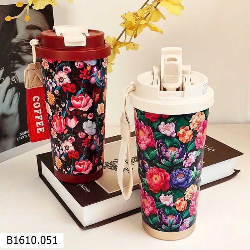 BÌNH GIỮ NHIỆT HOA VINTAGE   Giá sỉ 125k