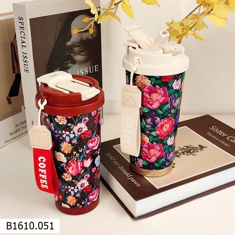 BÌNH GIỮ NHIỆT HOA VINTAGE   Giá sỉ 125k