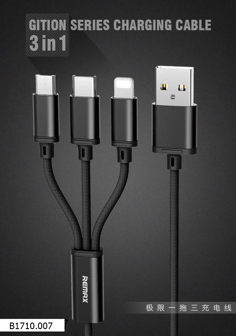 SẠC REMAX 3 ĐẦU   Giá sỉ 50k