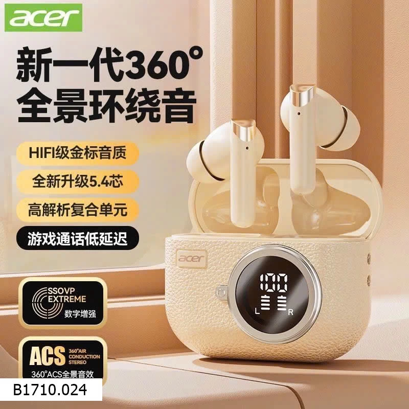 TAI NGHE BLUETOOTH ACER 5.4  Giá sỉ 185k