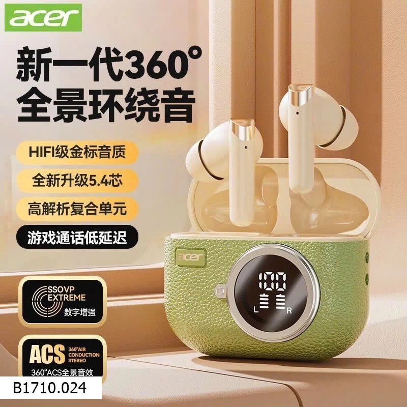 TAI NGHE BLUETOOTH ACER 5.4  Giá sỉ 185k