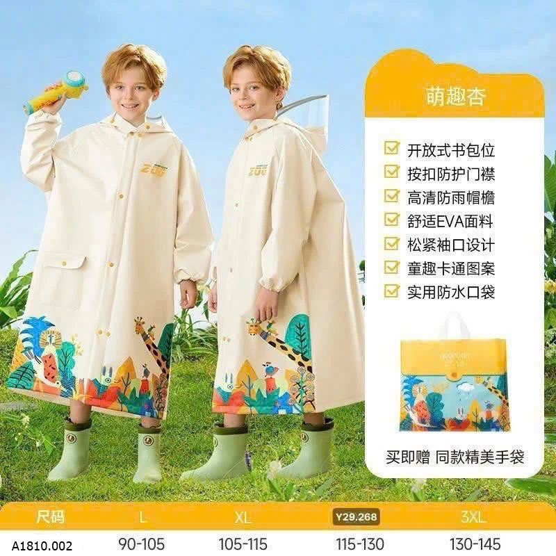 ÁO MƯA SIÊU NHẸ TRẺ EM   Giá sỉ 110kk
