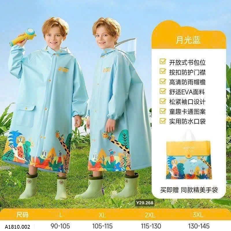 ÁO MƯA SIÊU NHẸ TRẺ EM   Giá sỉ 110kk