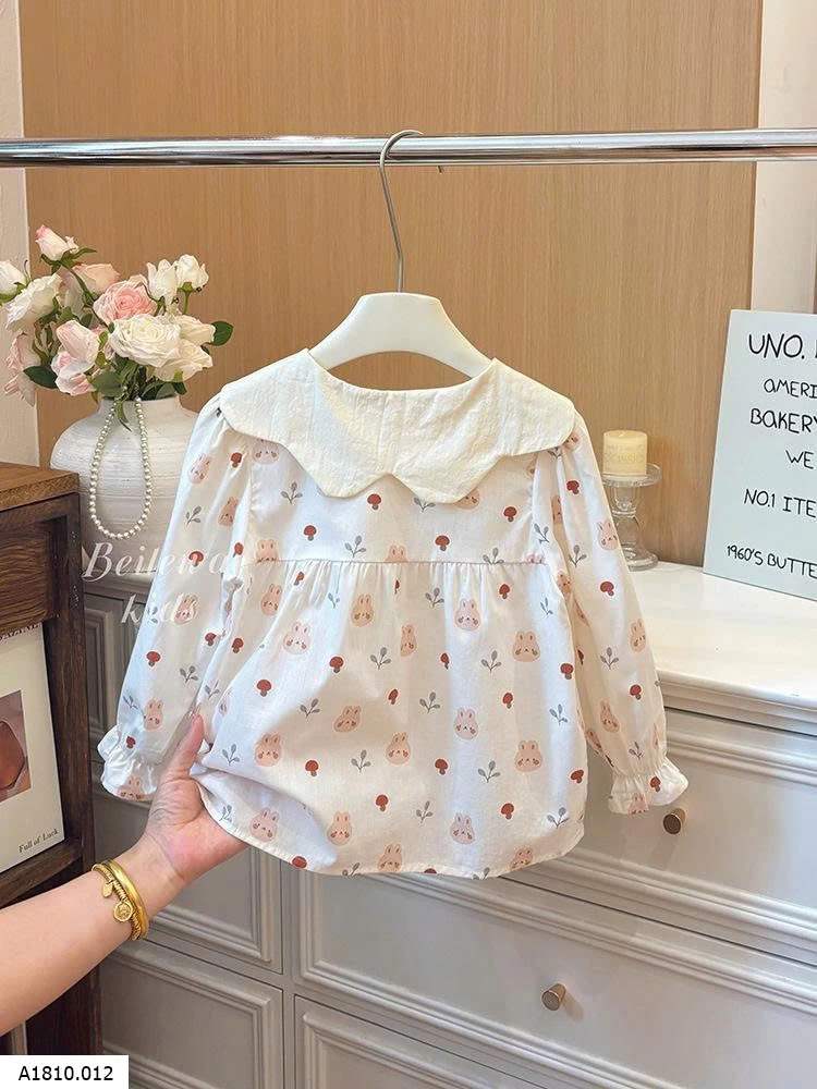 Áo babydoll cổ sen thỏ bg    Giá sỉ 84k