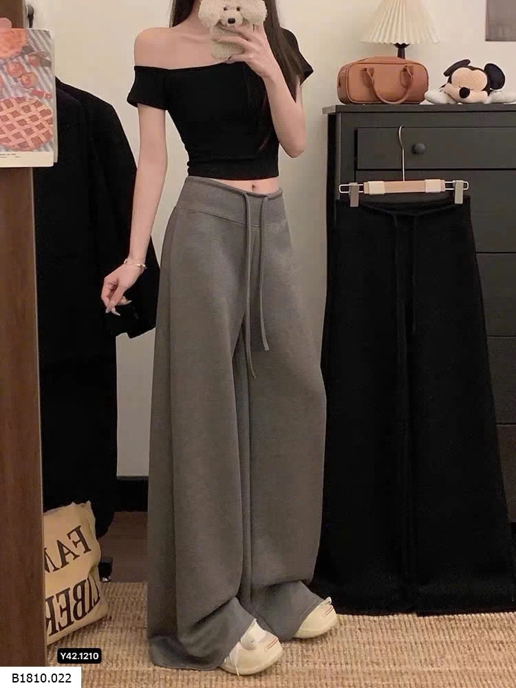 QUẦN DÀI ỐNG RỘNG THỜI TRANG MOSESQUEEN   Giá sỉ 120k