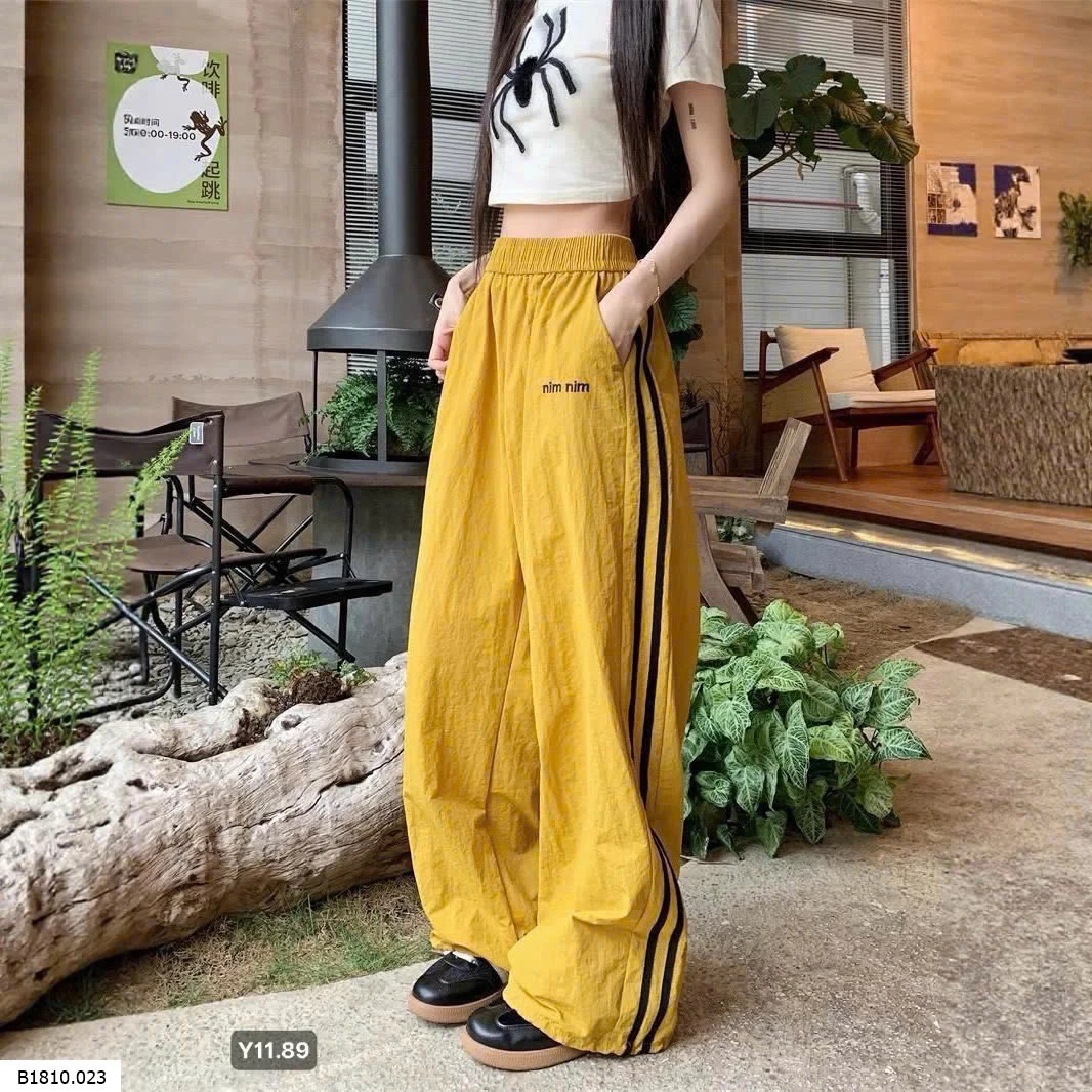 Quần gió thể thao ống suông   Giá sỉ 95k