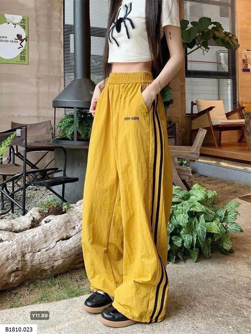 Quần gió thể thao ống suông   Giá sỉ 95k