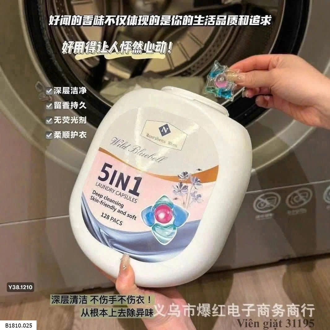 Viên giặt 5in1 May Flower   Giá sỉ 90k/h