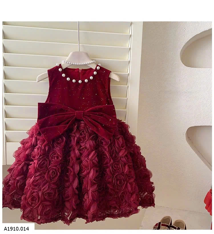 VÁY NHUNG ĐỎ  Giá sỉ 265k
