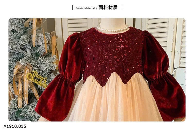 VÁY CÔNG CHÚA ĐỎ    Giá sỉ đính ngọc 279k  ko đính ngọc 261k