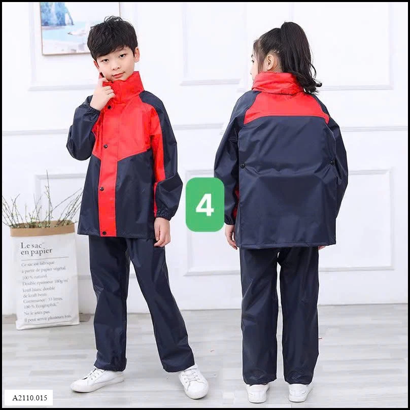 BỘ QUẦN ÁO MƯA TRẺ EM Giá sỉ 200k