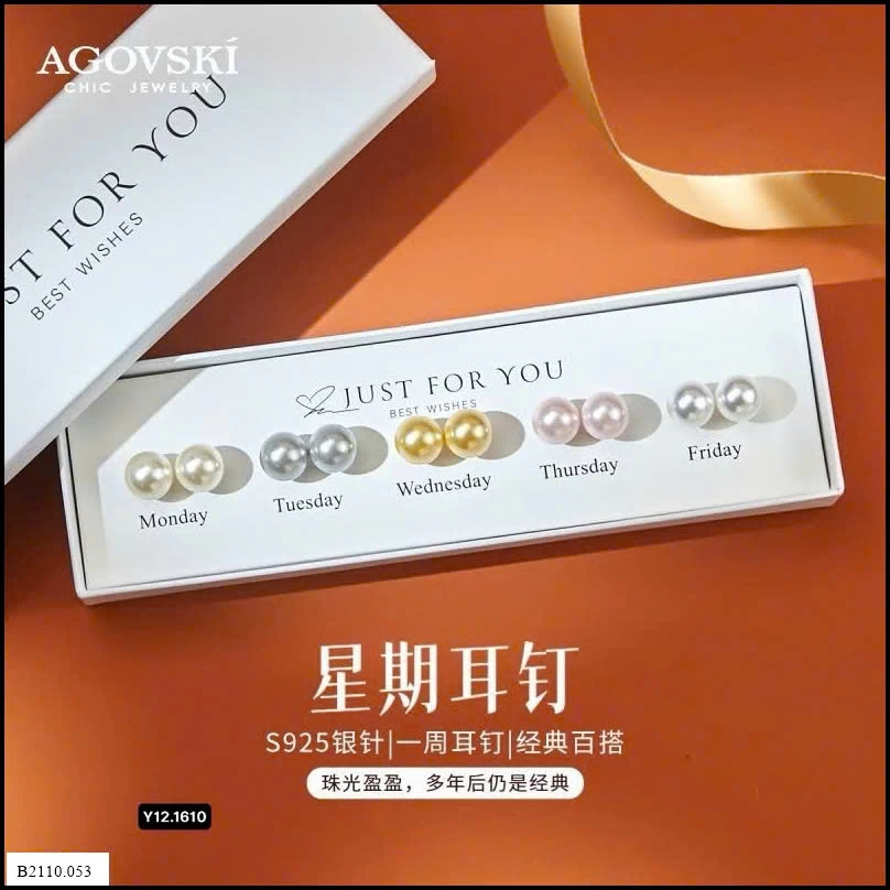 Sét 05  bông tao ngọc trai siêu xinh Giá sỉ 140k/đôi