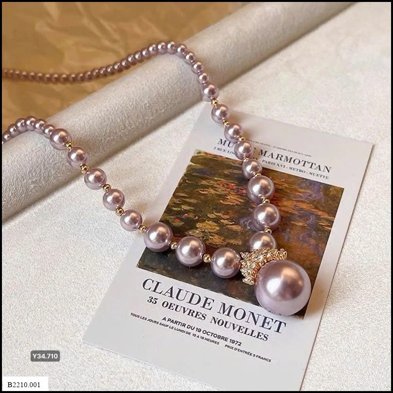 Dây truyền ngọc trái tím hãng GOLICC Giá sỉ  130k/1 chiếc