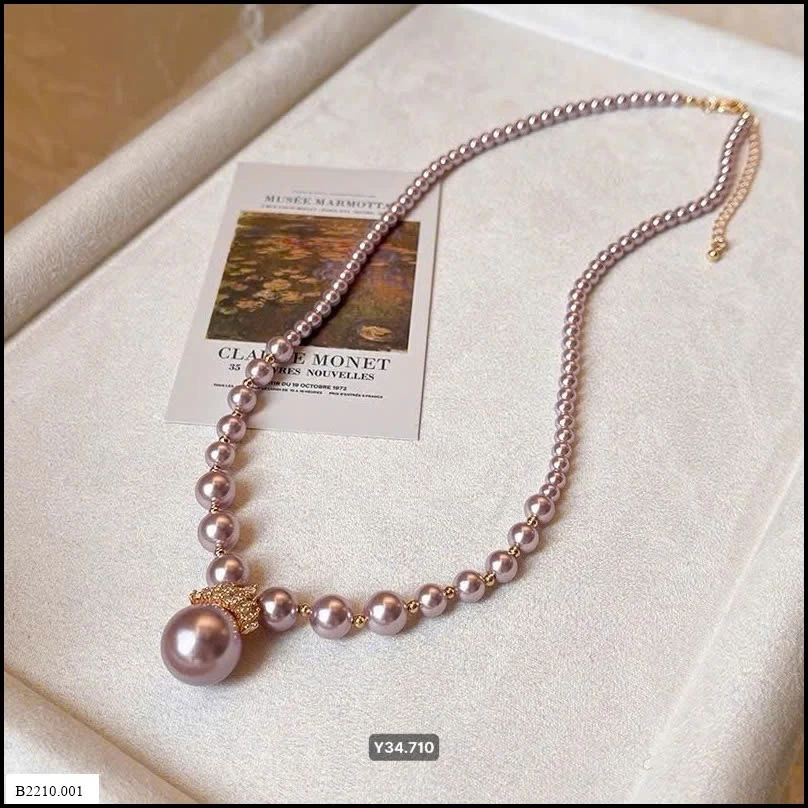 Dây truyền ngọc trái tím hãng GOLICC Giá sỉ  130k/1 chiếc