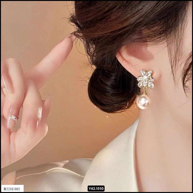 Hoa tai gollic đính hoa Giá sỉ 120k/đôi