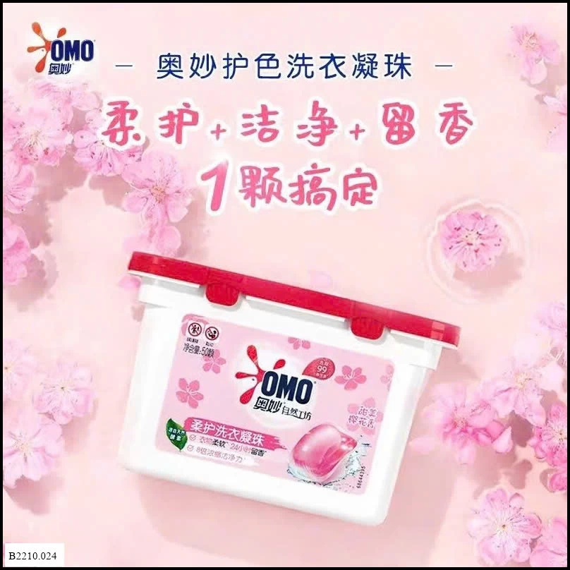 viên giặt ômo sakura Giá sỉ 205k