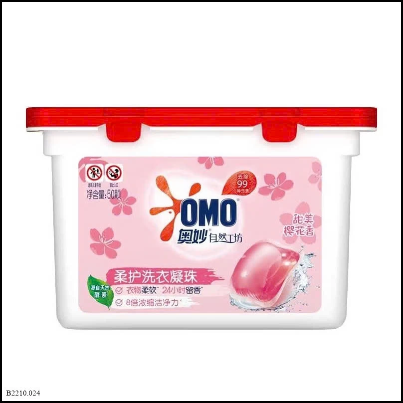 viên giặt ômo sakura Giá sỉ 205k