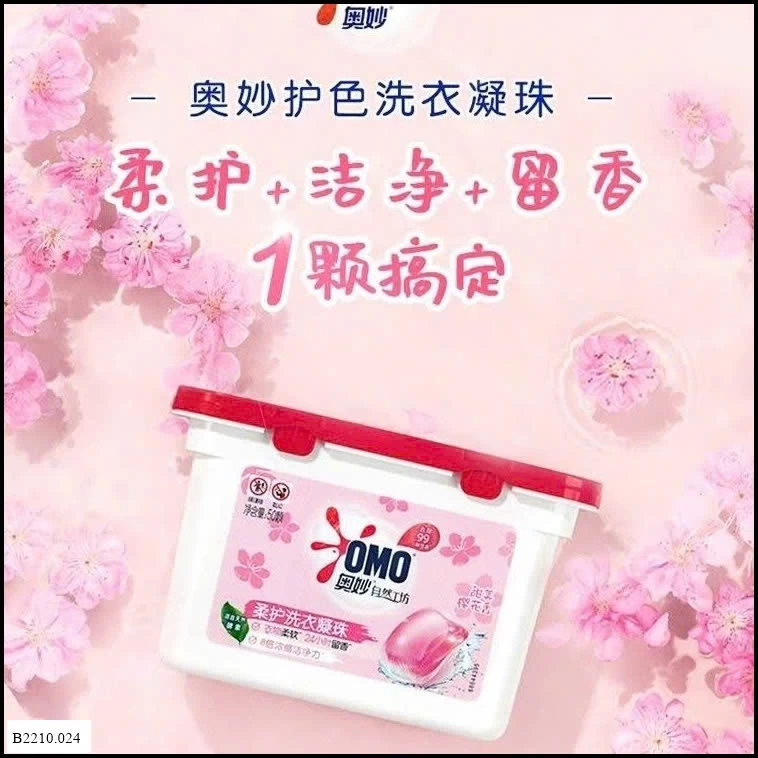 viên giặt ômo sakura Giá sỉ 205k
