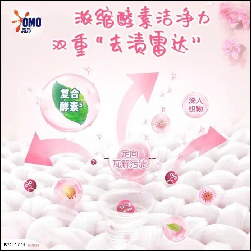 viên giặt ômo sakura Giá sỉ 205k