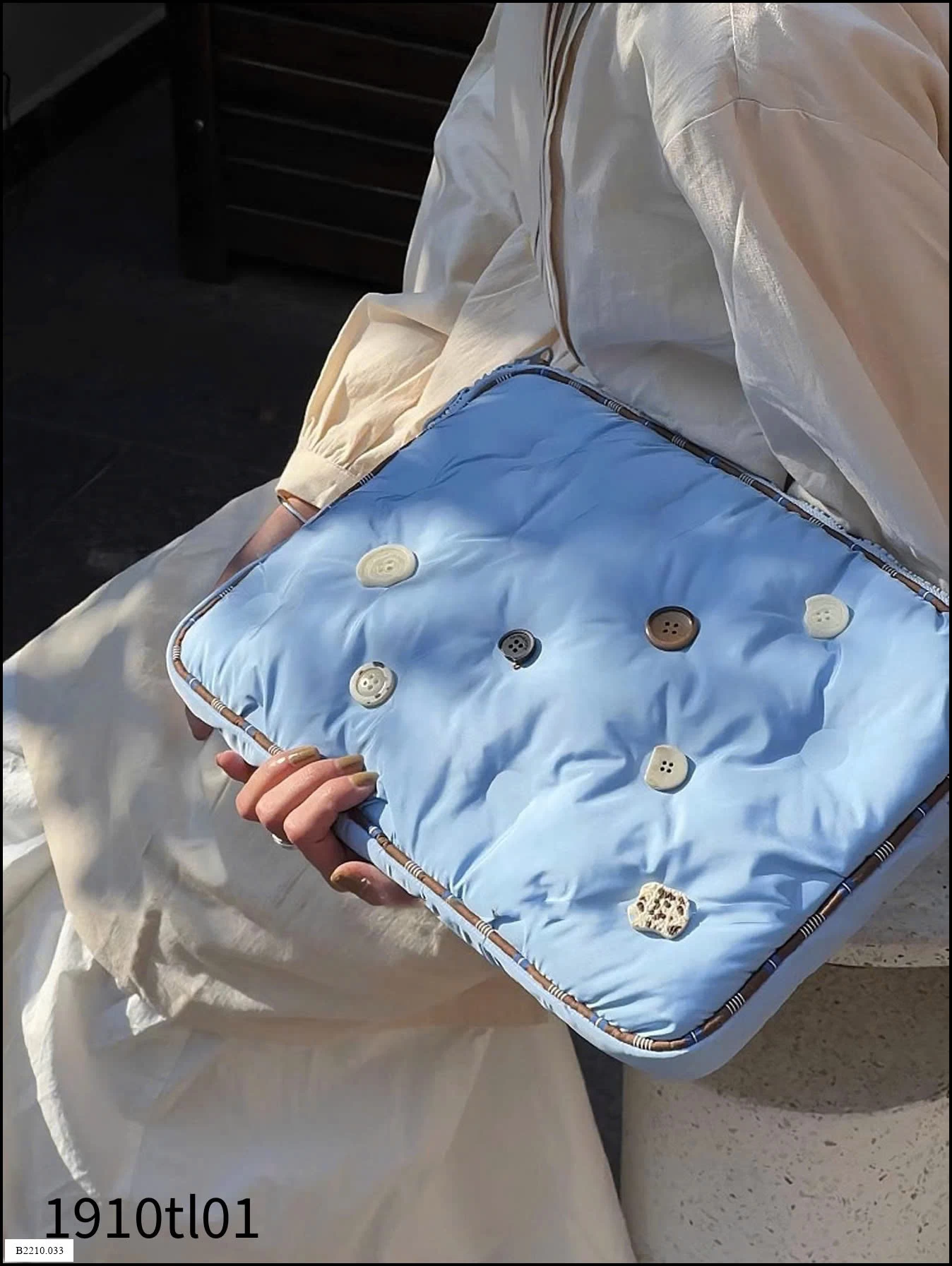 TTÚI ĐỰNG LAPTOP ĐÍNH CÚC DỄ THƯƠNG CHỐNG SỐC Giá sỉ 130k